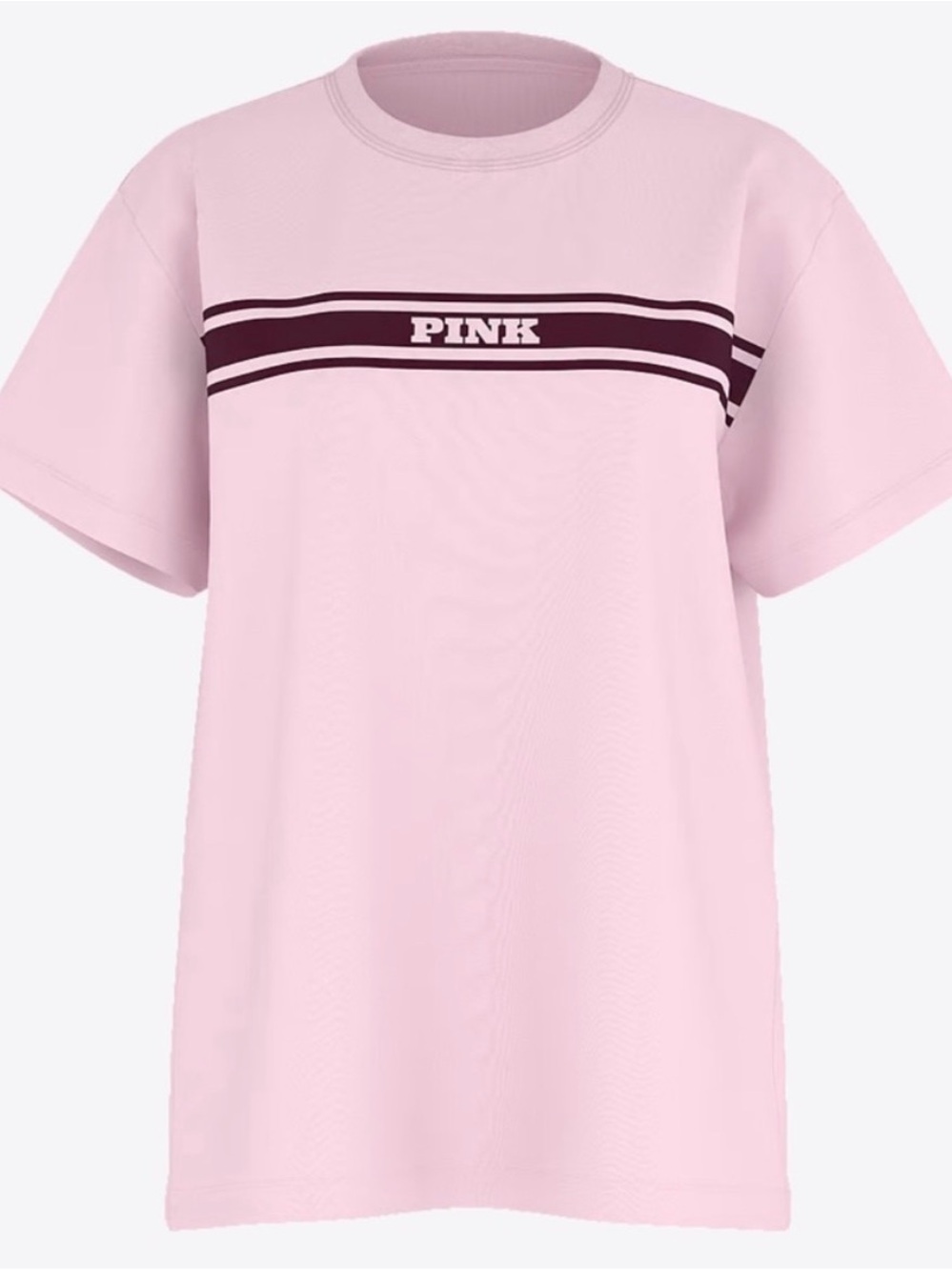 PINK Victoria's Secret Soft Light Pink Crewneck Tee - XS